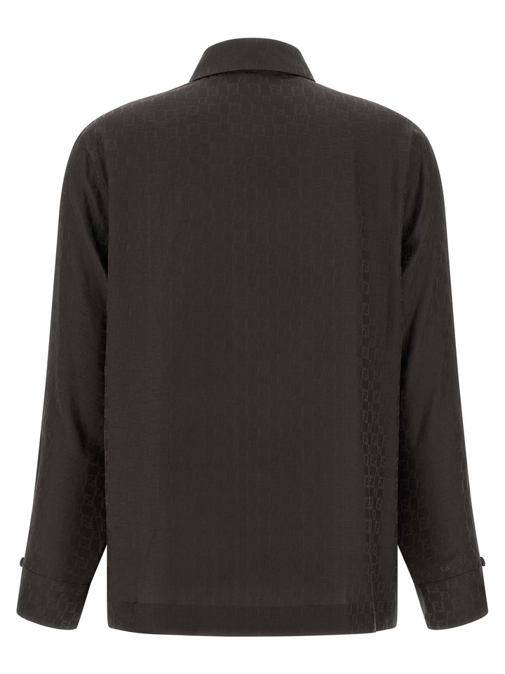 Fendi Chess Ff Camicie - Marrone | 401a54011566f6f31ff024ce3451664e0b00138b