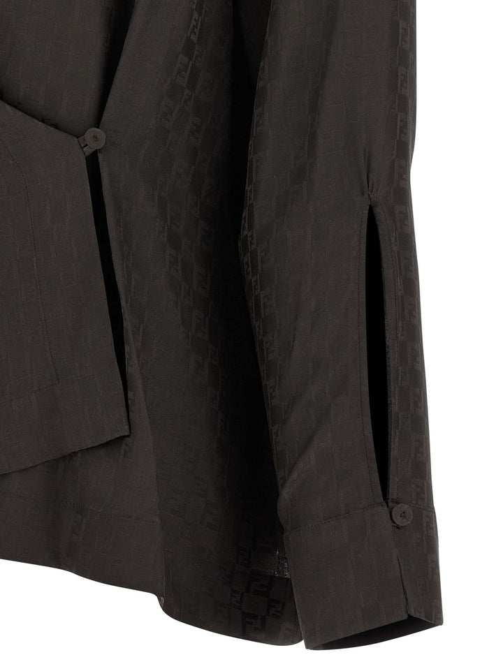 Fendi Chess Ff Camicie - Marrone | b9426daff71d348de7940eddf66921ba14f1d979