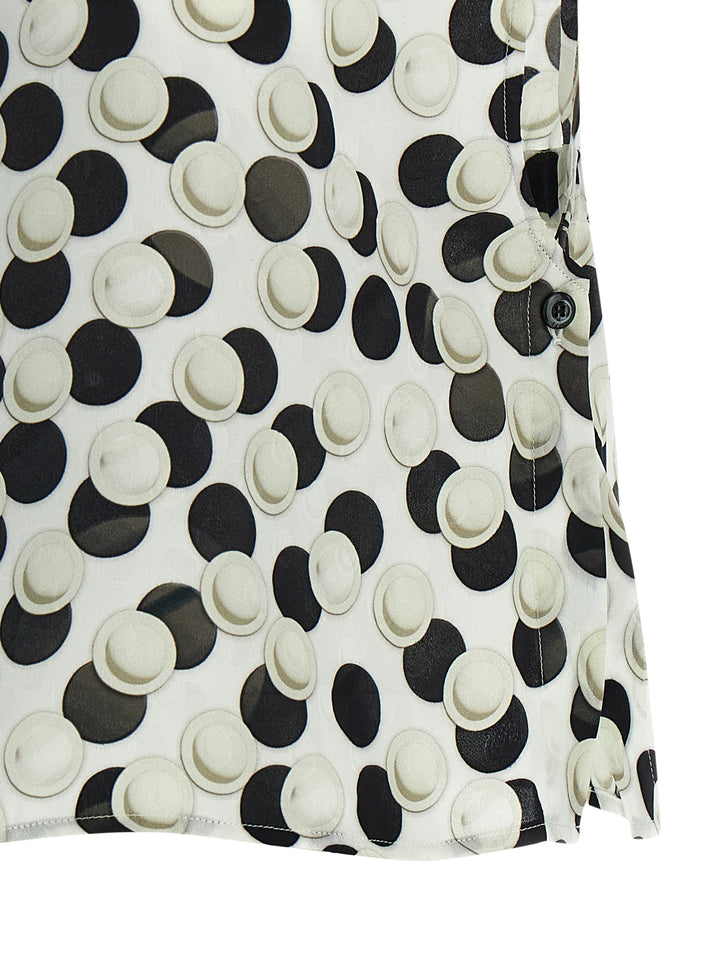 Fendi Polka Dot Crop Top Top - Multicolor | e8368d6d50d02f67af7a8e2768b377bfdf70d800