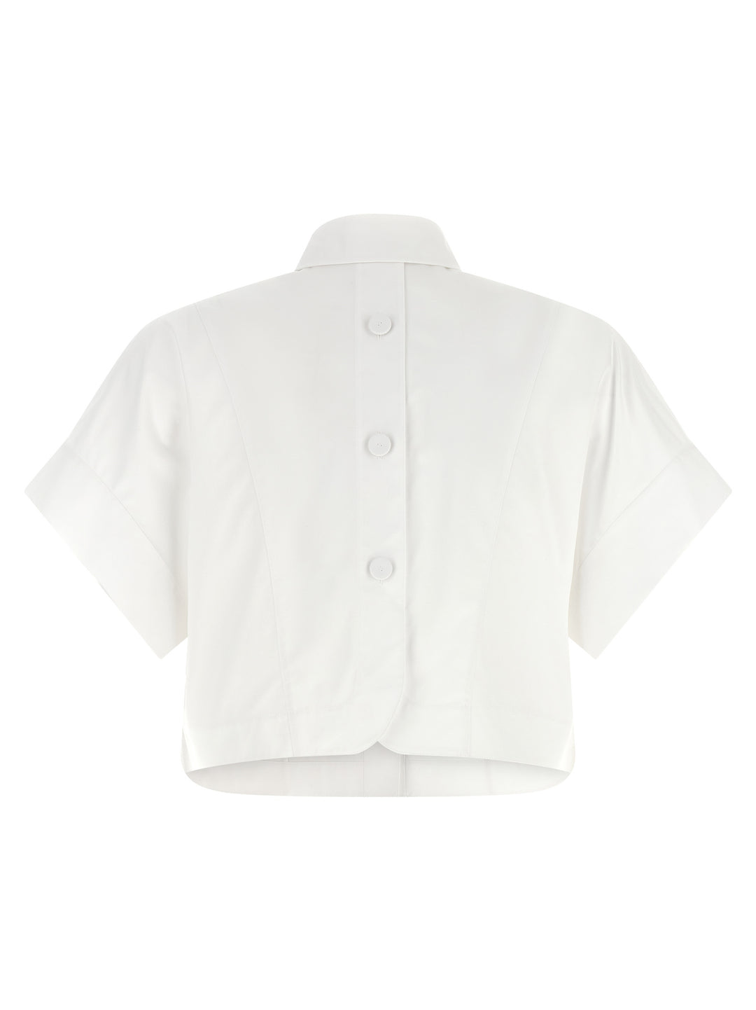 Fendi Maxi Button Shirt Camicie - Bianco | a77747a769fd331a51bf15dde120f197c856c3c7