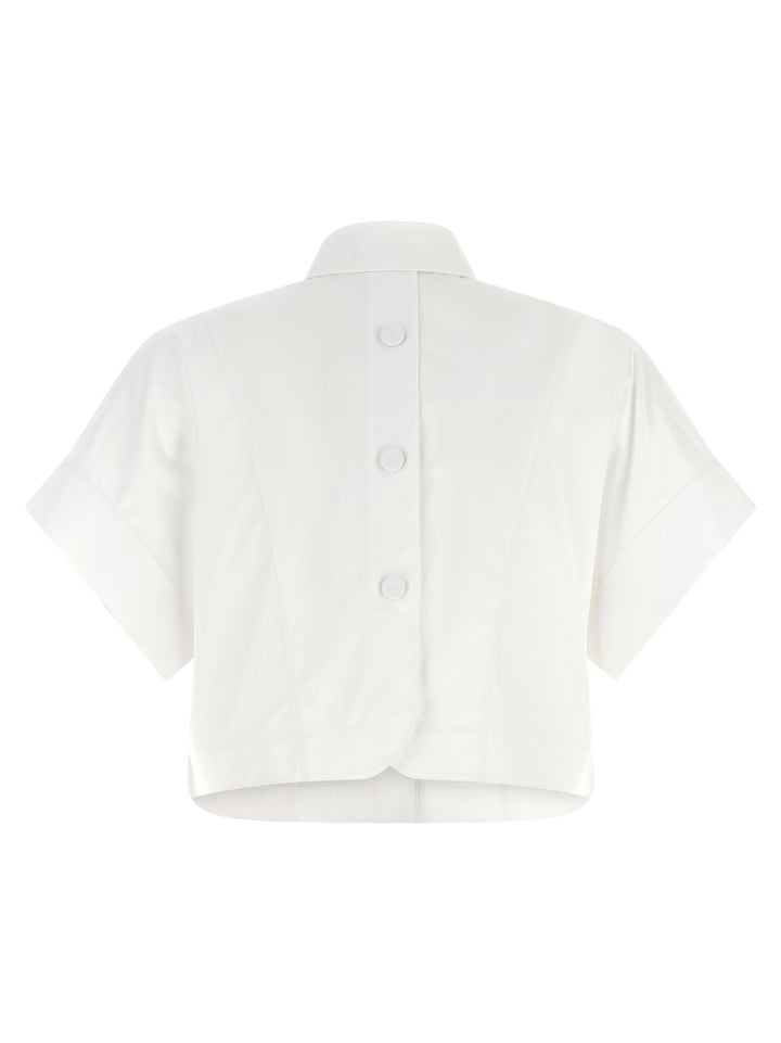Fendi Maxi Button Shirt Camicie - Bianco | a77747a769fd331a51bf15dde120f197c856c3c7