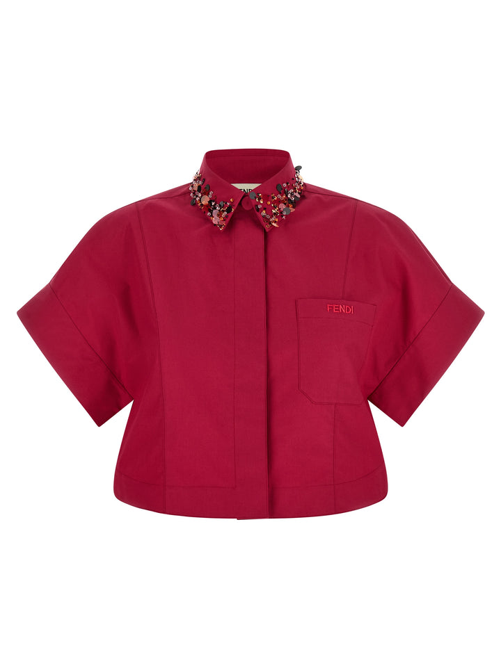 Fendi Shirt With Embroidery Camicie - Multicolor | 1eeef3dd0f33542ec58ee98385100bcc2590eaa1