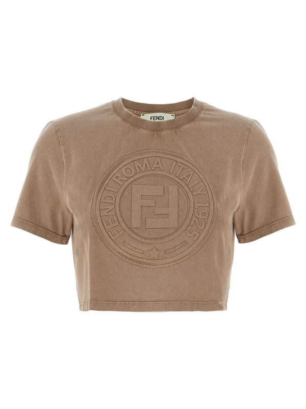 Camiseta Marrón Fendi Roma