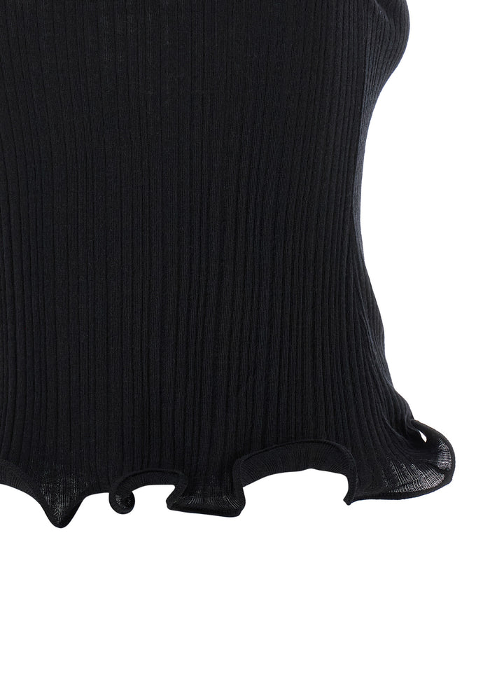 Fendi Ruffled Top Top - Nero | 751fe6038cb9198e21f42dd174c24f3042f5238f