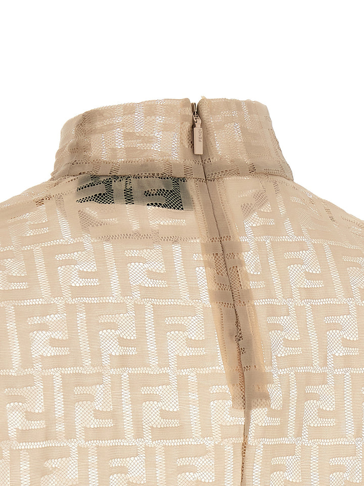 Fendi Ff Top - Beige | 5fed1c2ea49b505b3d08da2e2dd9c34b5d20eb8a