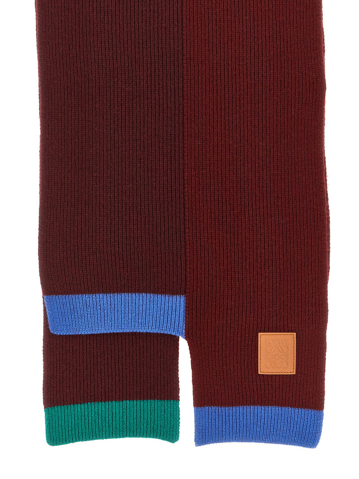 Loewe Wool Asymmetrical Scarf Sciarpe - Multicolor | dcd2fbb9221c60a6db882aad7fb9e6acc46bc962