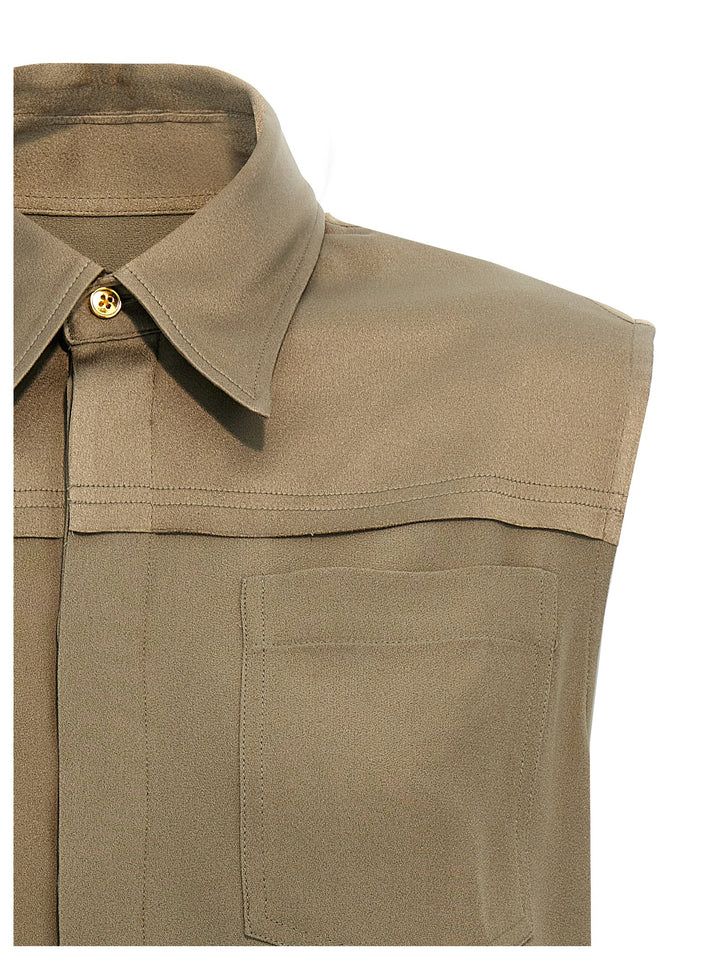 Ami Paris Viscose Shirt Camicie - Grigio | 8814bb679d031aeb3dfd472b8942c4a38477418d