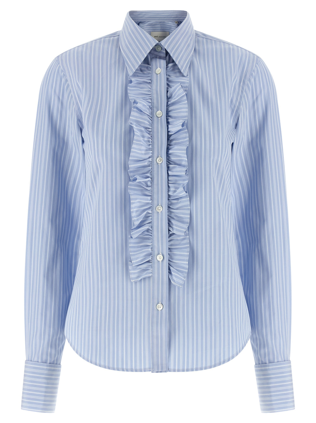 Ami Paris Jabot Shirt Camicie - Celeste | 9321a3f7a8effc557f720d3a59b9f003ae8f4b6c
