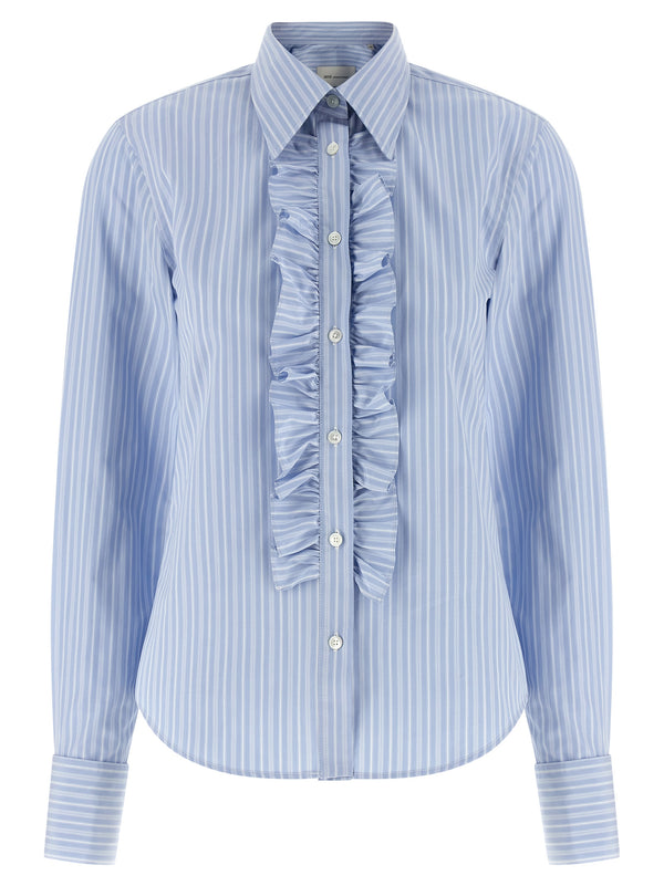 Jabot Shirt Camicie Celeste