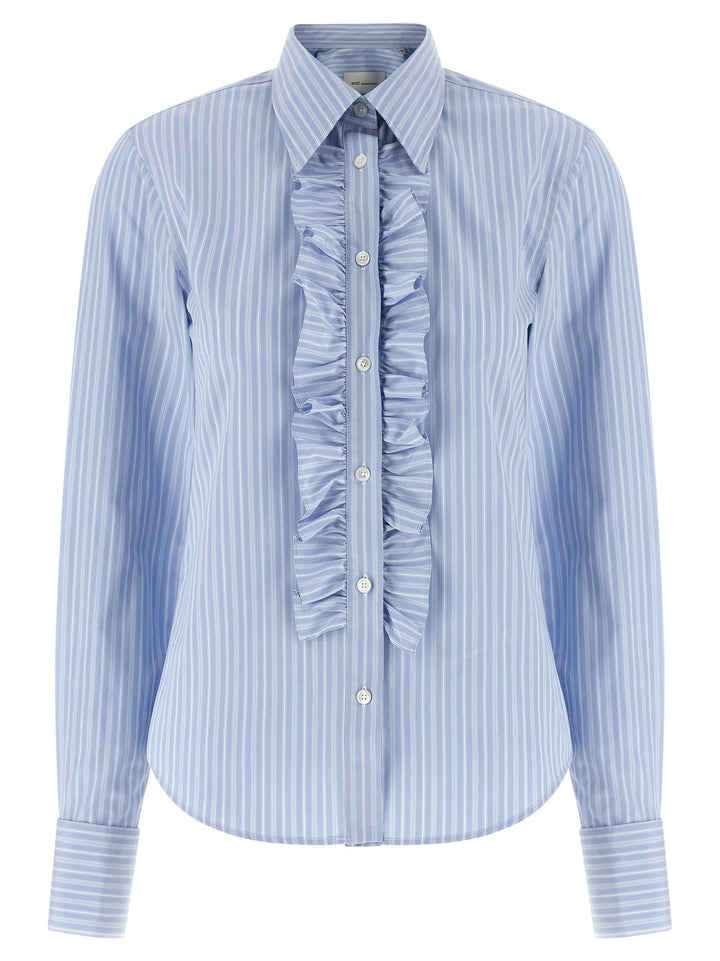Ami Paris Jabot Shirt Camicie - Celeste | 9321a3f7a8effc557f720d3a59b9f003ae8f4b6c