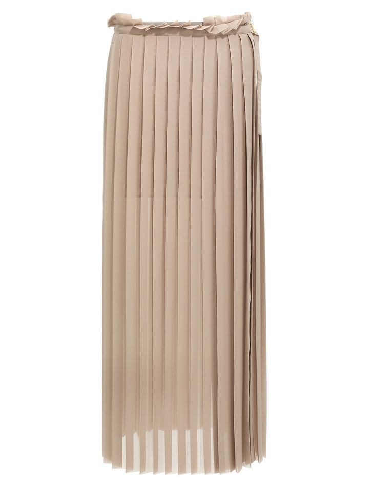 Ami Paris Pleated Gonne - Beige | ea55dbbc9e55853793602f73b1713c2cfacded13