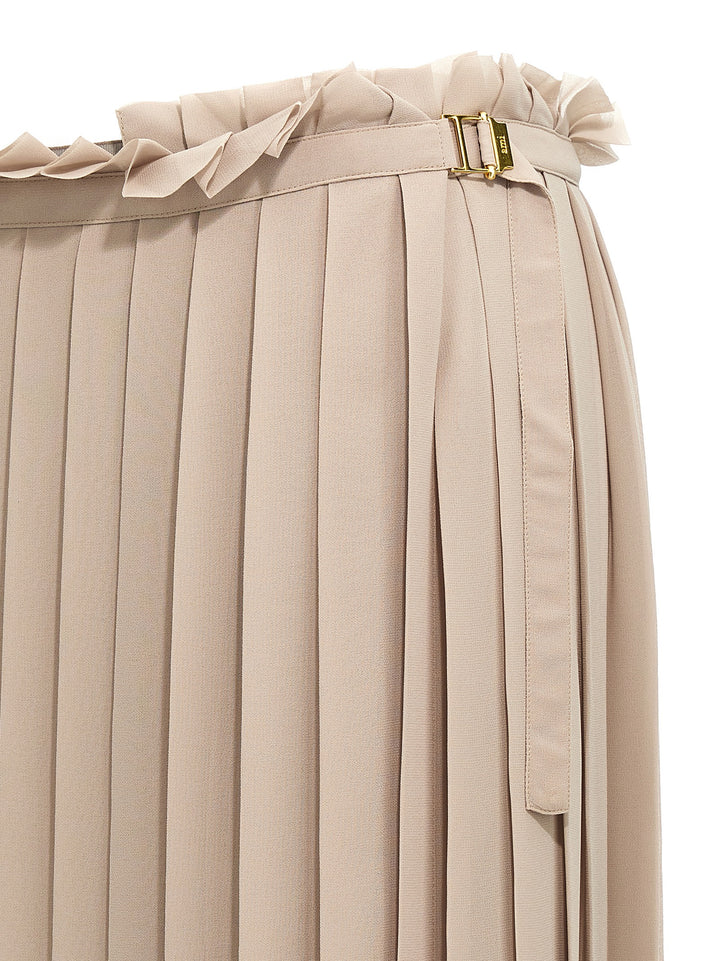 Ami Paris Pleated Gonne - Beige | 255c8f6100623cdc4ff49c877c81889d6de9ae34