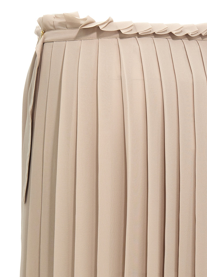 Ami Paris Pleated Gonne - Beige | dc3bc9f49d6d3e5ad97f31c59ddd66340e46a562