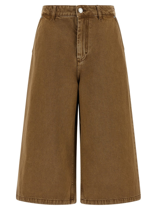 Denim Bermuda Shorts Bermuda E Short Marrone