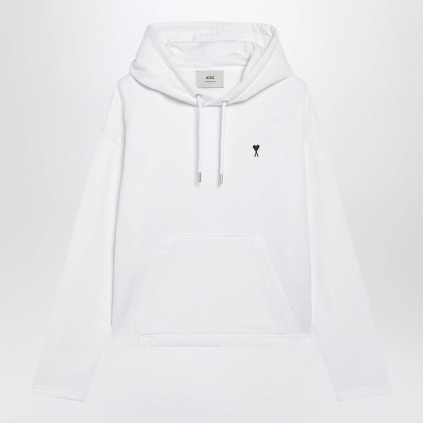 White Ami De Coeur Hooded Sweatshirt In Cotton