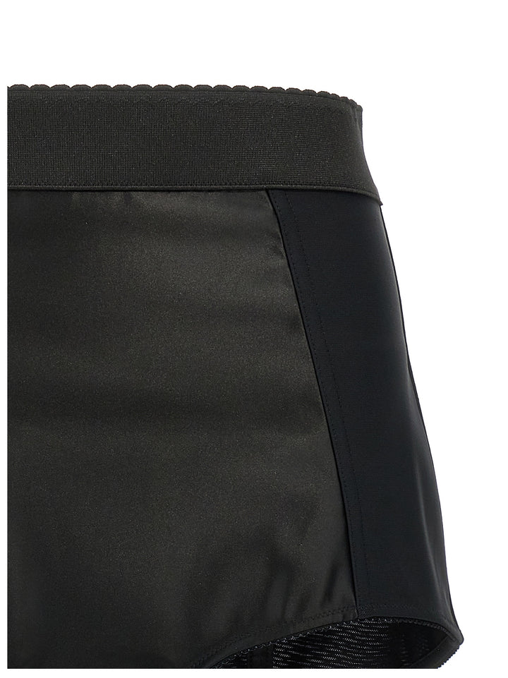 Dolce & Gabbana Satin Culottes Bermuda e Short - Nero | db2a726e51bef313a5f2fb68daee52b3fdd6004f