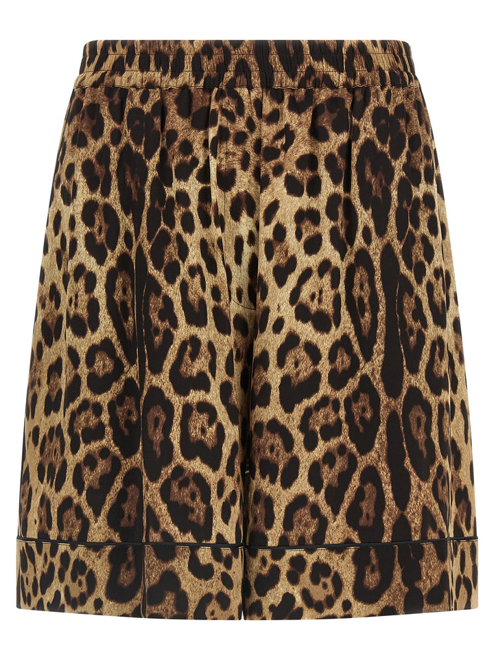 Dolce & Gabbana Leopard Shorts Bermuda e Short - Marrone | 219db772091eea2724a7bda49d94757090d7df34
