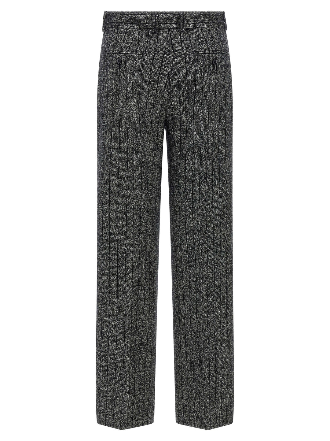 Dolce & Gabbana Striped Wool Pantaloni - Bianco/Nero | 0c96e7013575a4a0667e9bd2149d3e1a44598920