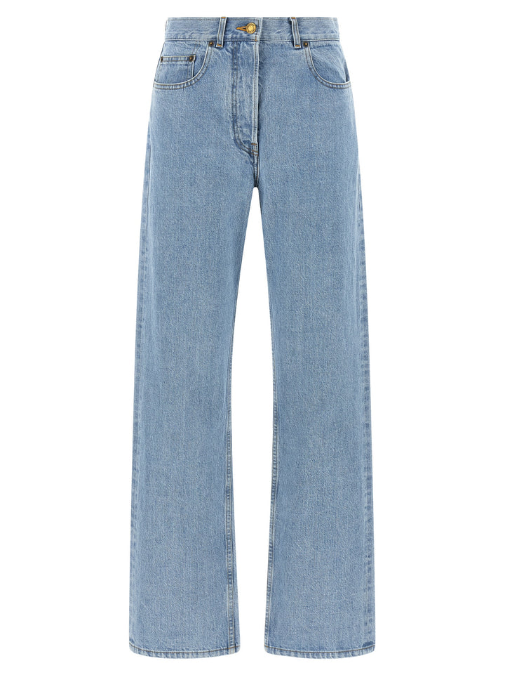 Thom Browne Back Martingale Jeans - Celeste | 83a42f04c5093612a85d9bc53b641d8e13661593