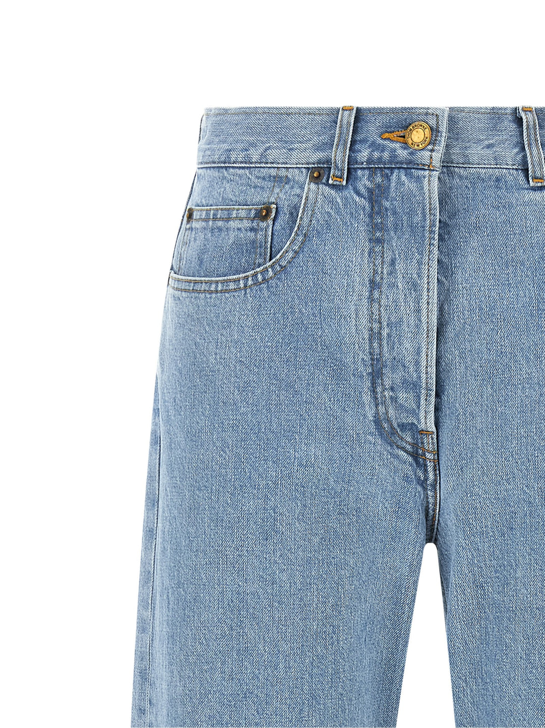Thom Browne Back Martingale Jeans - Celeste | 7a1404603e208e3e03ee331ee5743691f116b32f