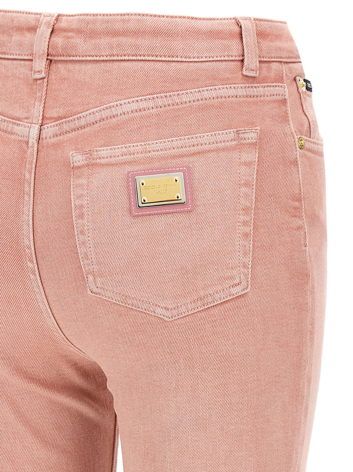 Dolce & Gabbana High Waist Jeans - Rosa | 796e2a04814fc81566ba9593b412137368c53de5