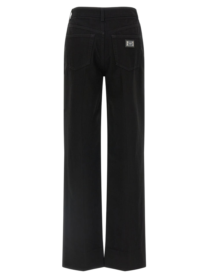 Dolce & Gabbana Flare Pantaloni - Nero | f3443c9498498930e9b2c6abd33f783f68eca566