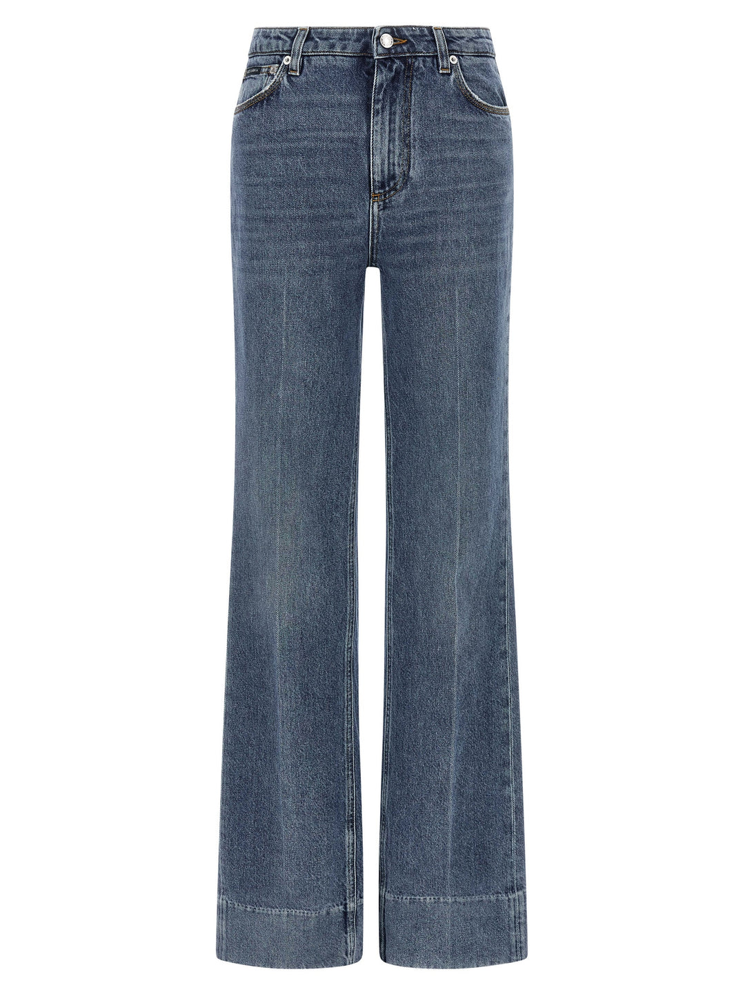 Dolce & Gabbana Logo Tag Jeans - Blu | 198ea7e0a0f652ff380c2d3117a45945bca52ea4