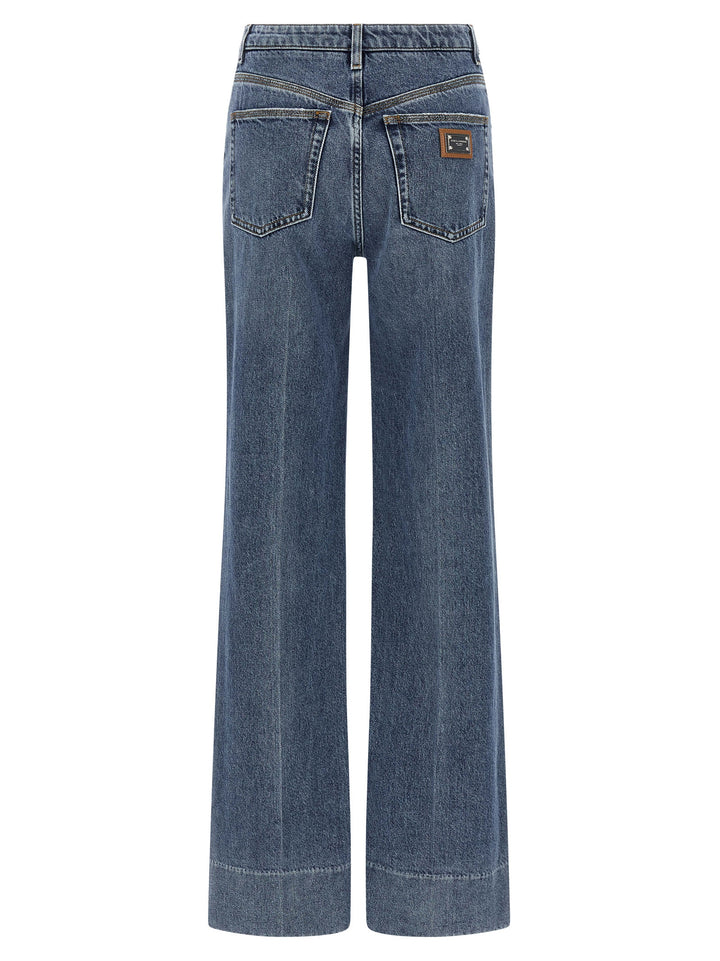 Dolce & Gabbana Logo Tag Jeans - Blu | b2cee56a0e8dee7a9091904d9f869fd331415ae1