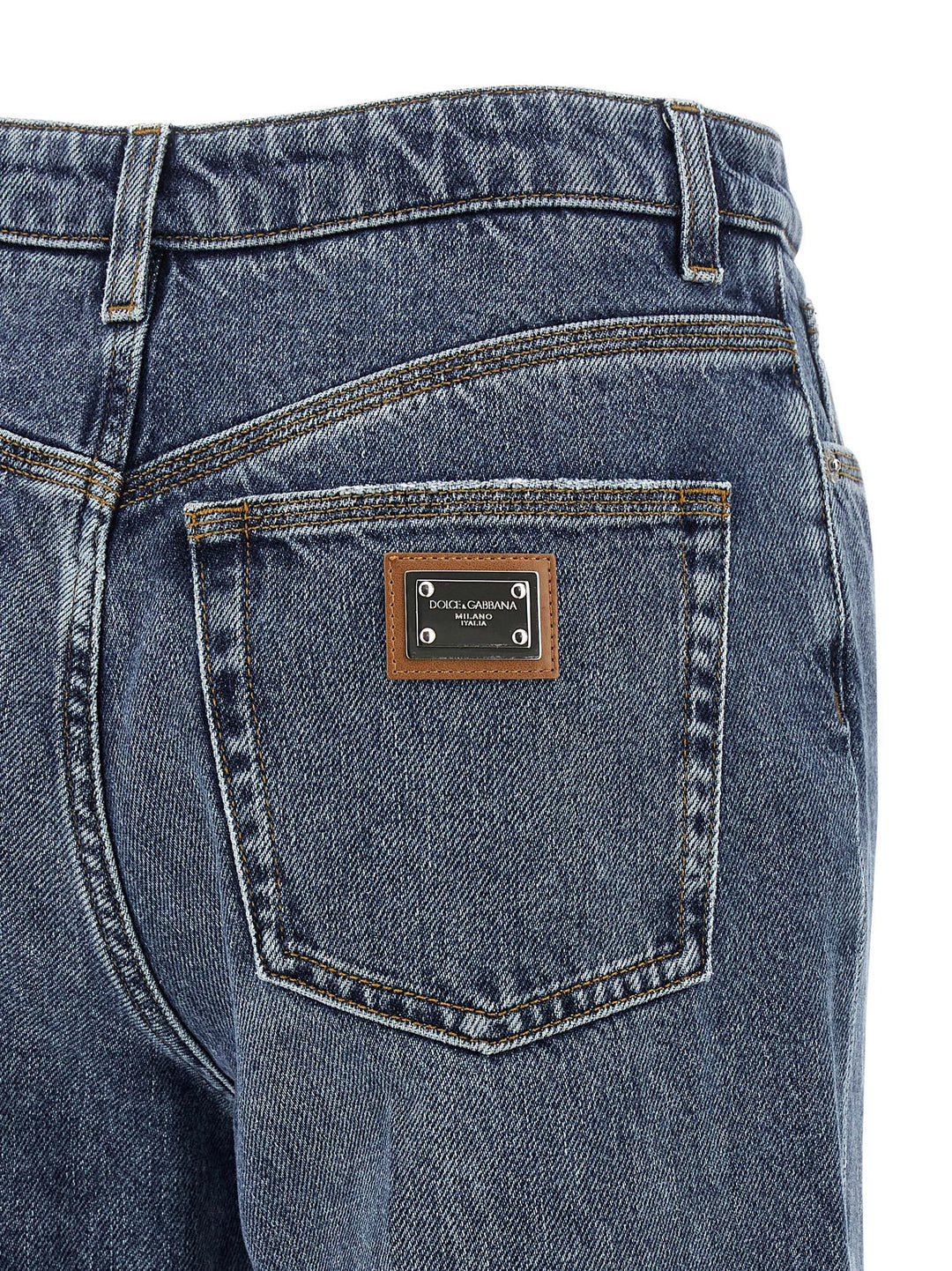 Dolce & Gabbana Logo Tag Jeans - Blu | 0ba028e9a9ce26792caaa8cb1bd58ced02a0dfa3