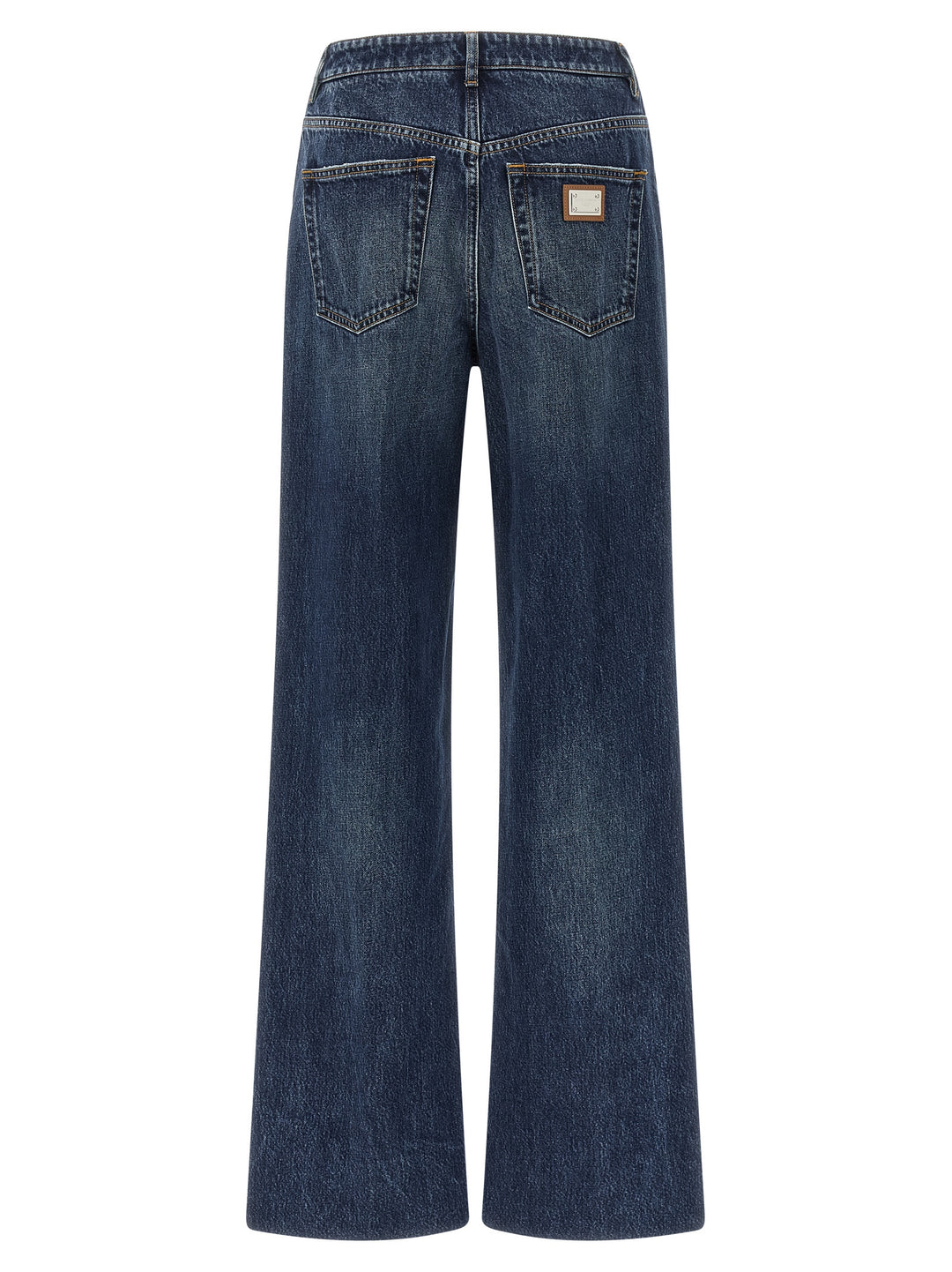 Dolce & Gabbana Logo Plaque Jeans - Blu | bbefe9abb647f189a146ded340ca59c2d8d06772