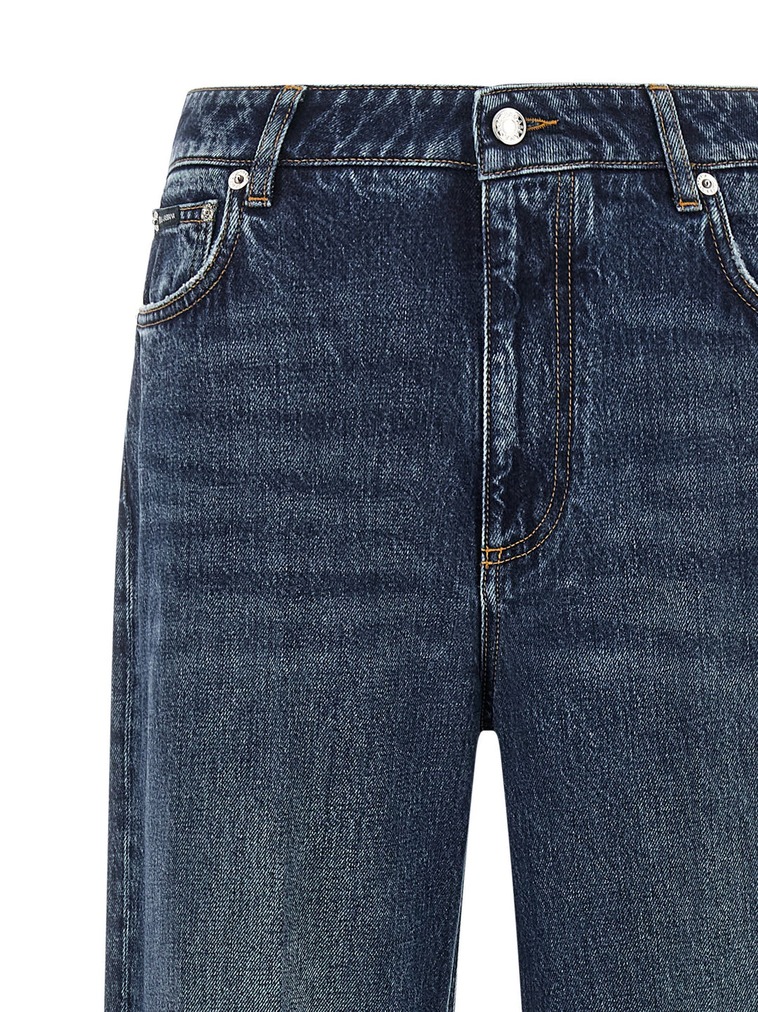 Dolce & Gabbana Logo Plaque Jeans - Blu | ec7bc14c0a36caaf53c56b4a0172ac248ceadfaa