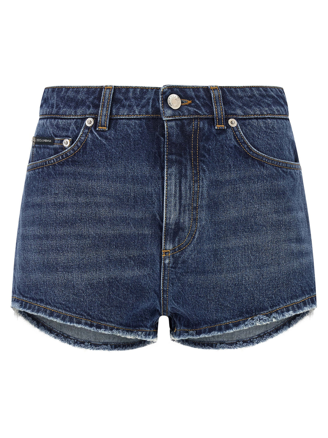 Dolce & Gabbana Logo Plate Shorts Bermuda e Short - Blu | 55582a35e528fdf78da9ac21a4e38aff0b6ca1fa