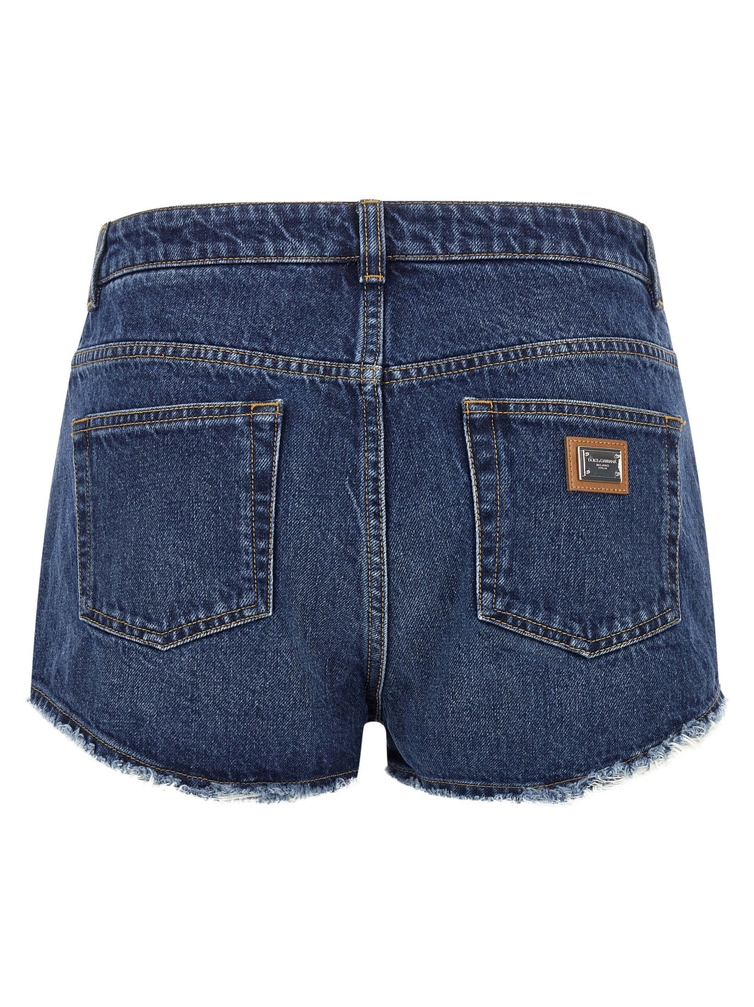 Dolce & Gabbana Logo Plate Shorts Bermuda e Short - Blu | 1ebac152df69728f2c8b9bf32c26e7295b483f59