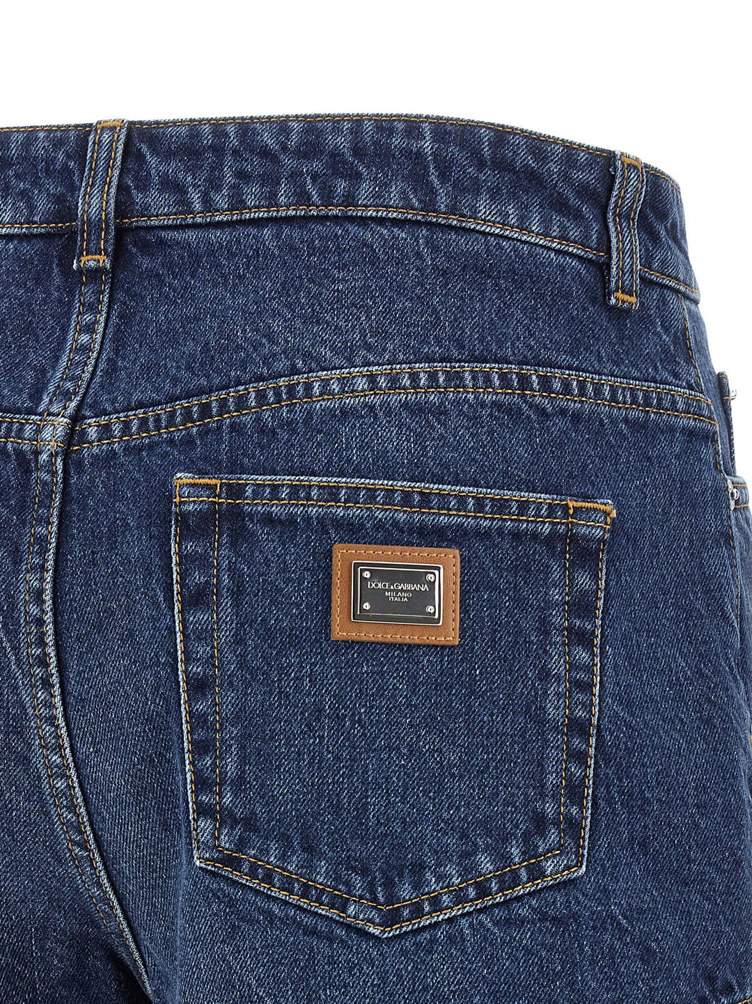 Dolce & Gabbana Logo Plate Shorts Bermuda e Short - Blu | dc93058b5d64e516e2db02e9834c7c1074cc8c20