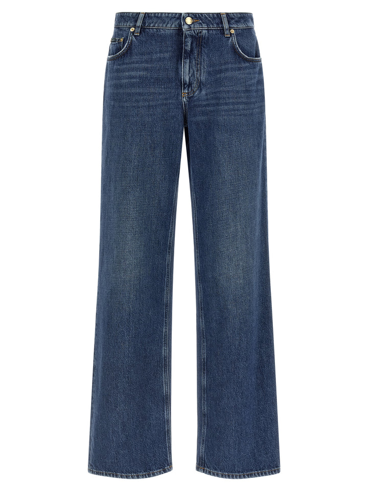 Dolce & Gabbana Wide Leg Jeans - Blu | b9f1ff45ca6c939f597ceb6314e11ddf8c998837