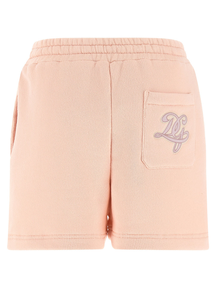 Dolce & Gabbana Logo Patch Shorts Bermuda e Short - Rosa | 8b51d9ea3757344e28050dcd9d11e67269e22d78