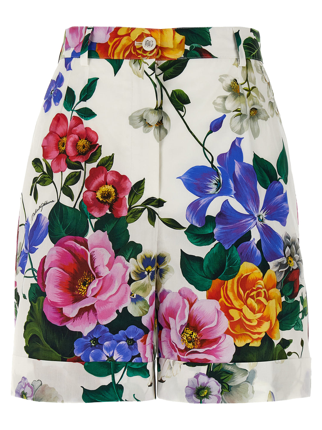 Dolce & Gabbana Bouquet Bermuda e Short - Multicolor | 298c444fadea9d59755b355f43a5e665bd24e45d