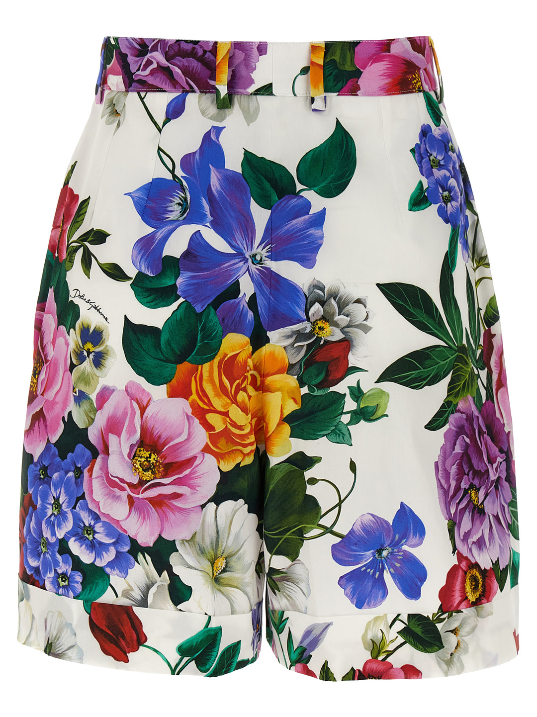 Dolce & Gabbana Bouquet Bermuda e Short - Multicolor | e06c42dfa3529ed48491b106f457cb6120853b8f