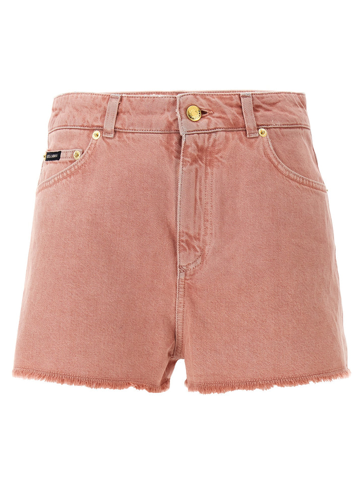 Dolce & Gabbana High Waist Shorts Bermuda e Short - Rosa | beec1f3bae3207d64c4b415d37a04245eb5cf06e