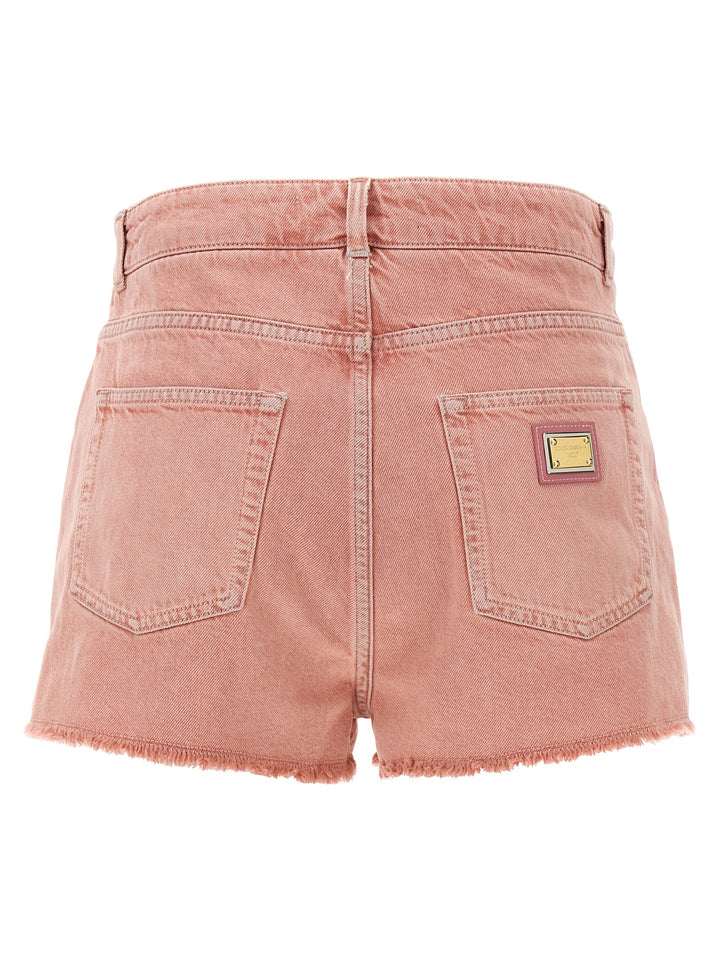 Dolce & Gabbana High Waist Shorts Bermuda e Short - Rosa | f7de20c2fe48fbbf42df5b746bf91b29d85c2706