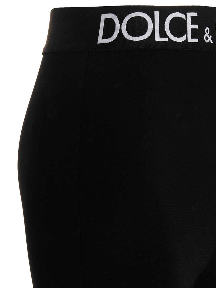 Dolce & Gabbana Logo Leggings - Nero | 658fdff16ffc9a7f29228c1aa49699f88b91aa07