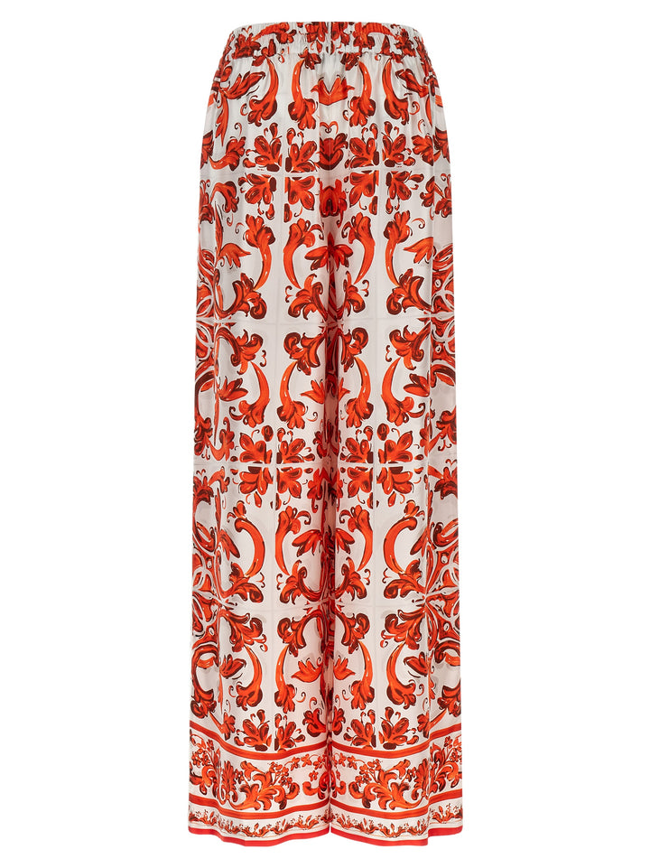 Dolce & Gabbana Maiolica Pantaloni - Arancione | e10db9726511acd6d70171bb11ce5e151da92b07