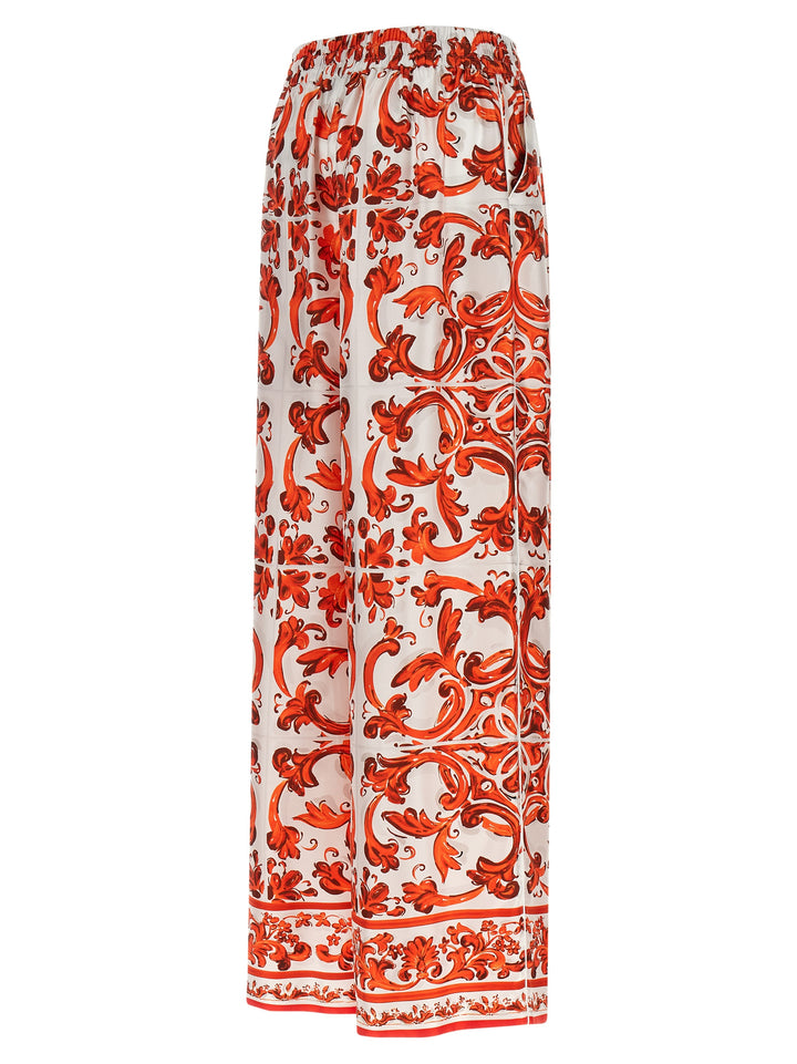 Dolce & Gabbana Maiolica Pantaloni - Arancione | e69e23f4ec2b09fa5ad837b733474d0cf76ed976