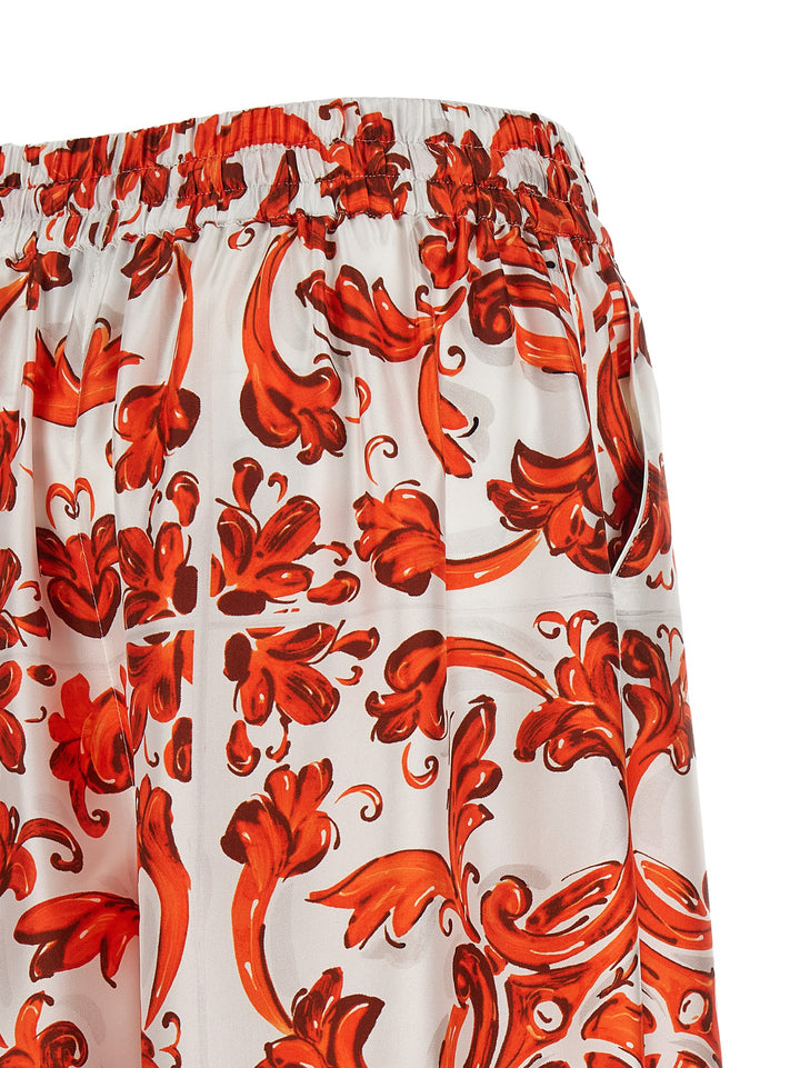 Dolce & Gabbana Maiolica Pantaloni - Arancione | 04696a773c8e1b91b0ec6856c193d46930c83cbf