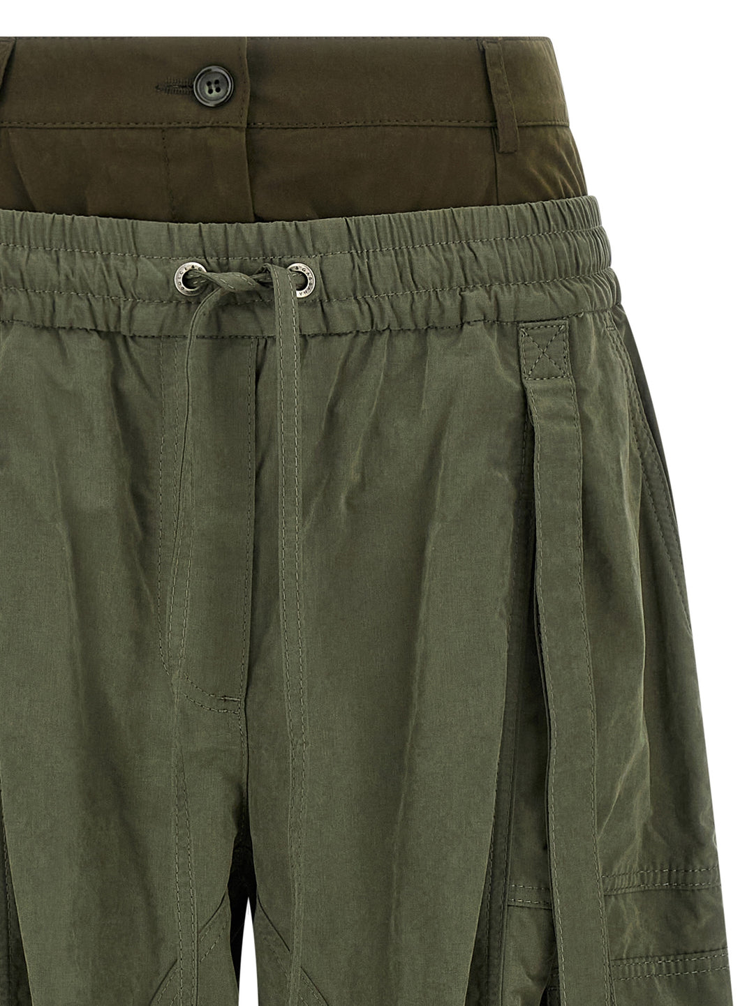 Dolce & Gabbana Double Layer Cargo Pantaloni - Verde | f8a996319d16e223cb1ad7392035c331f2facfb9