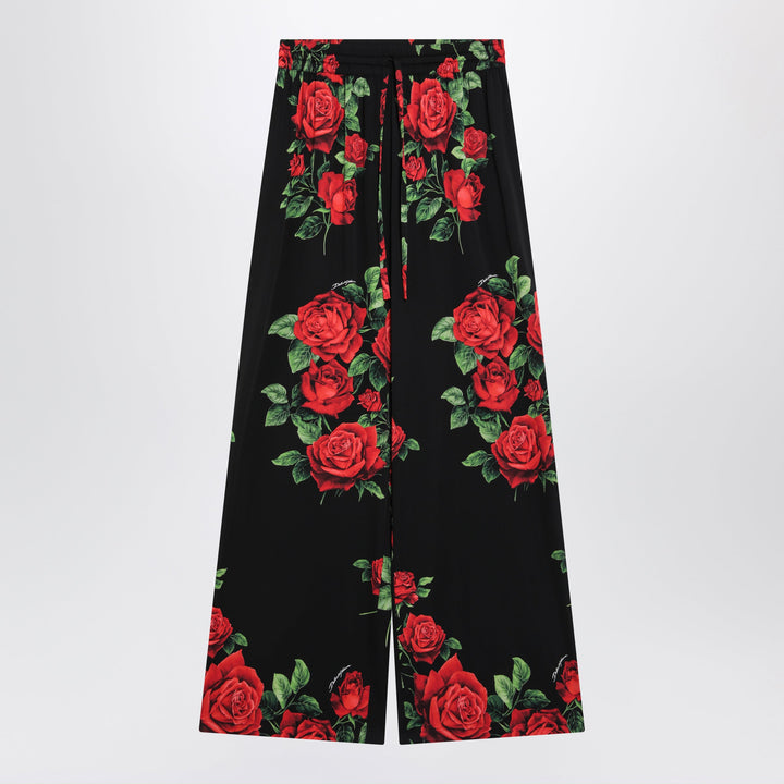 Dolce & Gabbana Pantalon En Soie À Imprimé Floral