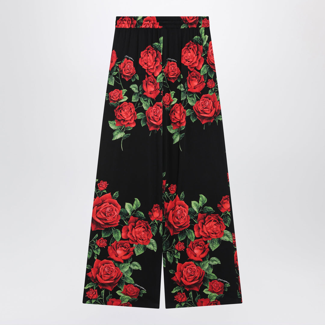 Dolce & Gabbana Pantalon En Soie À Imprimé Floral