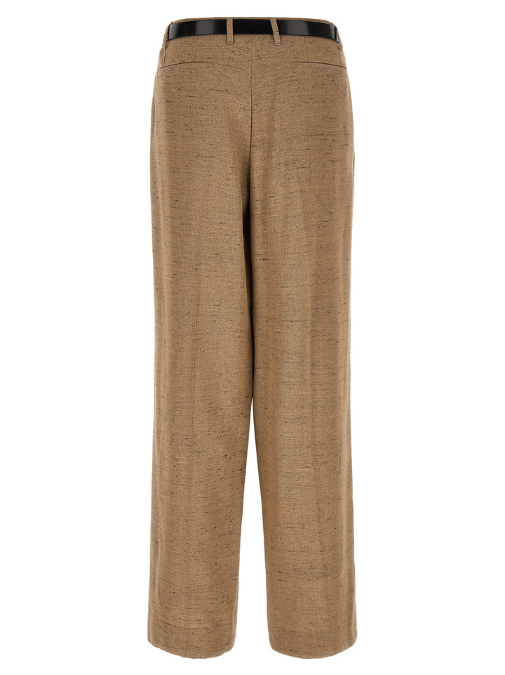 Dolce & Gabbana Tweed Effect Trousers Pantaloni - Beige | 4d7cf074da69c77a95042134ddac0b30f572322c