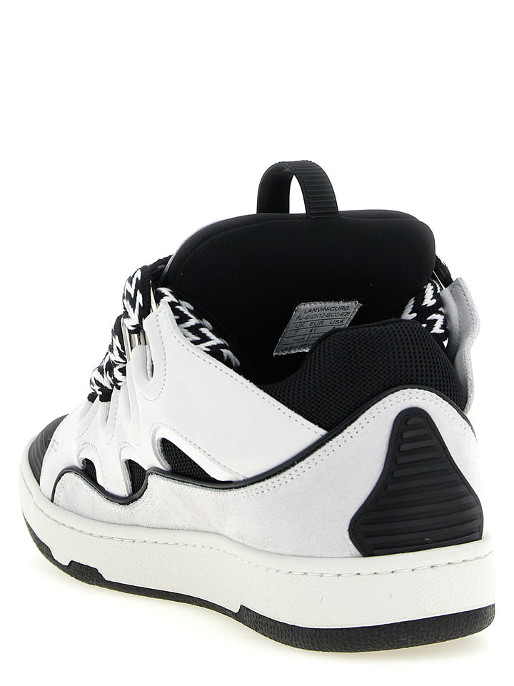 Lanvin Curb Sneakers - Bianco/Nero | 386d48f6df164de7060cd475ed5452e6be04efd0