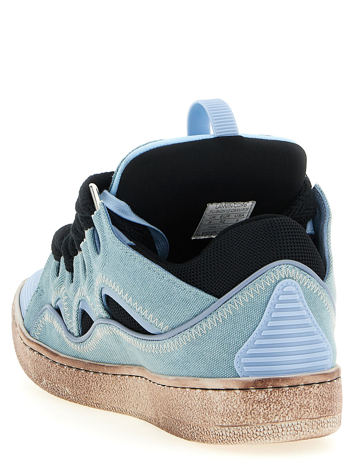 Lanvin Curb Sneakers - Celeste | d7dae3123cd785aed515131ba4e9a42a8e05a1e9